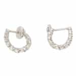 Vintage Tiffany & Co. 'Inside-out' Diamond Hoop Earrings