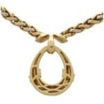 Vintage Cartier Chunky Diamond Necklace in Tri-Coloured Gold