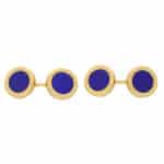 Vintage Tiffany & Co. Lapis Lazuli Round Cufflinks