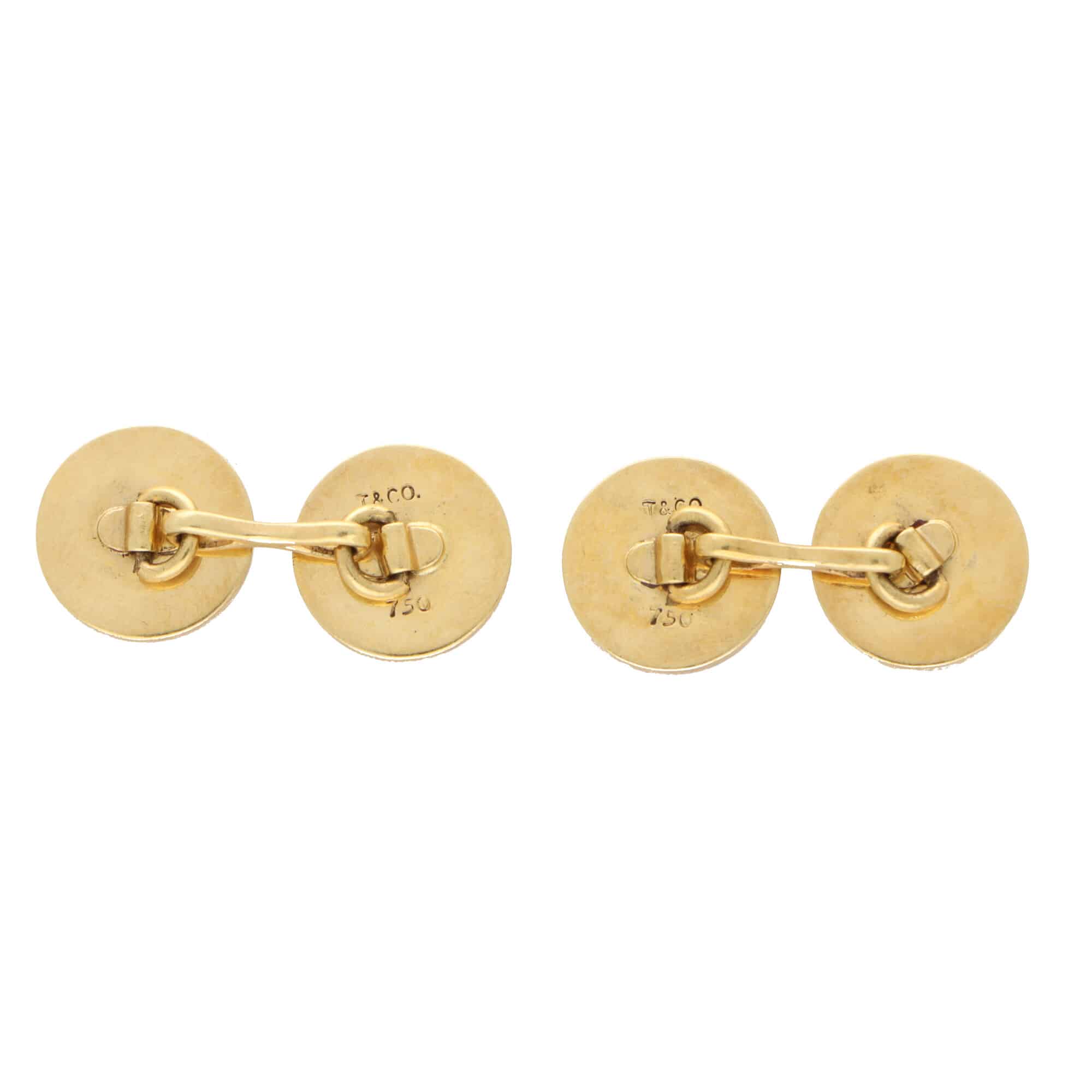 Vintage Tiffany & Co. Lapis Lazuli Round Cufflinks at Susannah Lovis ...