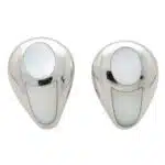 Vintage Mauboussin Paris Mother of Pearl Clip-on Earrings