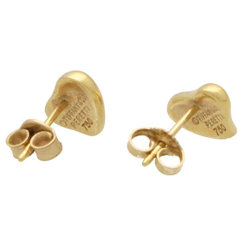 Vintage Elsa Peretti for Tiffany & Co. Full Heart Stud Earrings