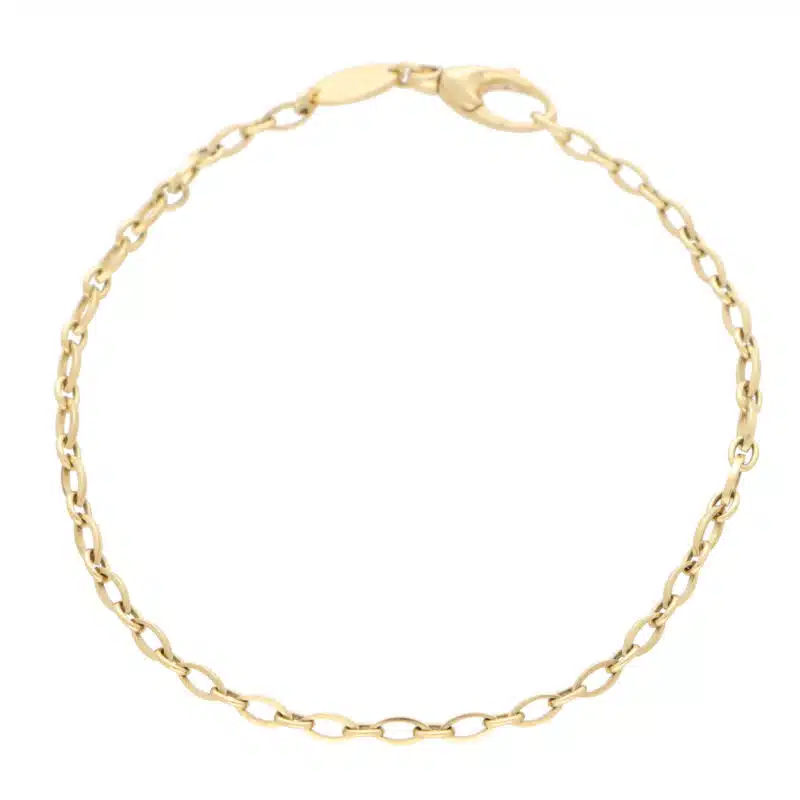 Vintage Mauboussin Chain Link Bracelet in Yellow Gold