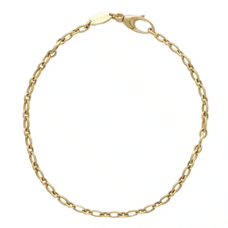 Vintage Mauboussin Chain Link Bracelet in Yellow Gold