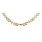 Vintage Hermès Diamond Chain Link Necklace