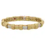 Vintage Roberto Coin Diamond Woven Bracelet