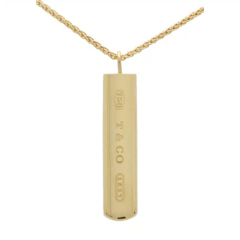 Vintage Signature Tiffany & Co. Bar Pendant