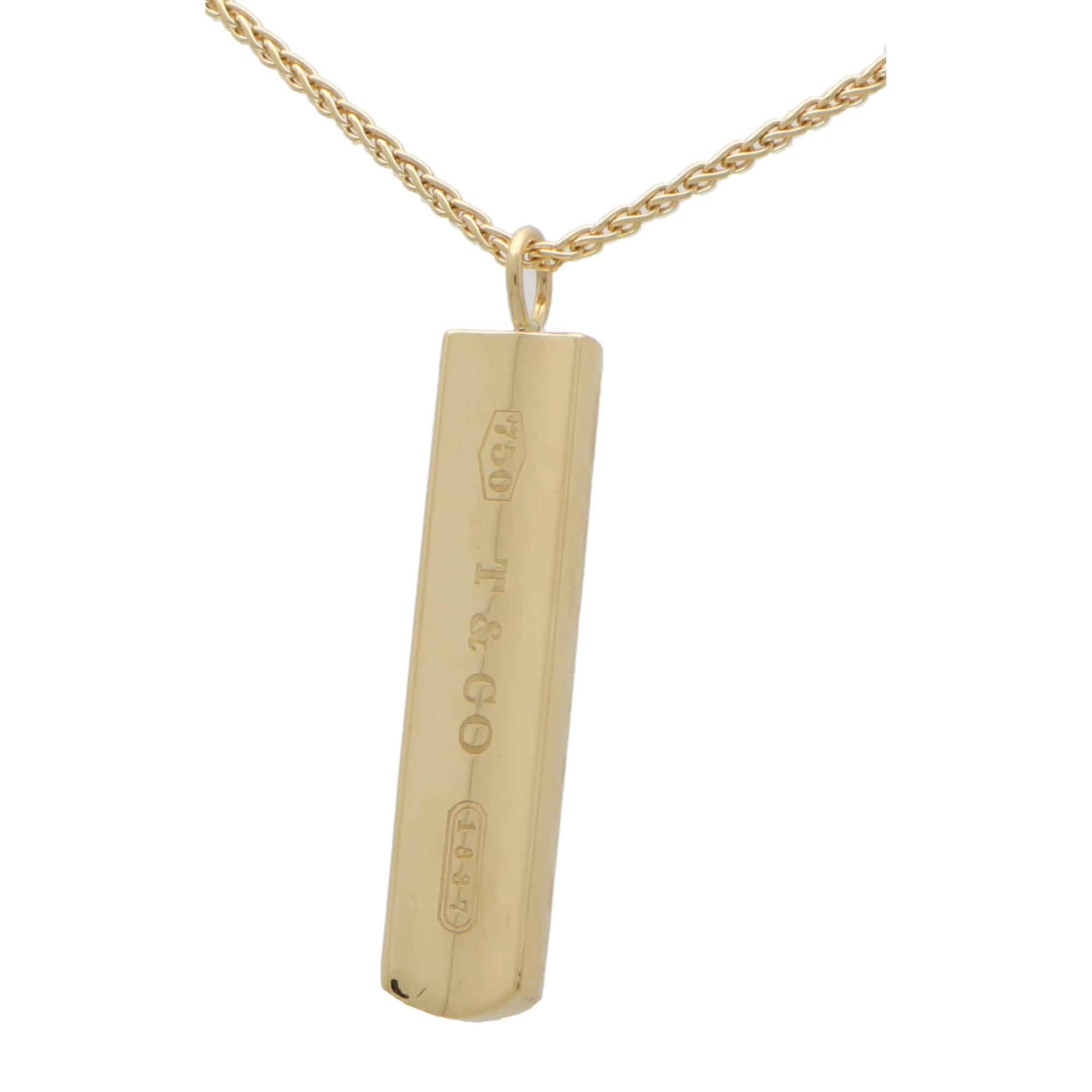 Please Return to Tiffany' Yellow Gold Necklace at Susannah Lovis Jewellers