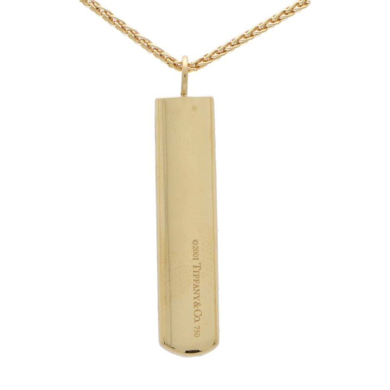 Vintage Signature Tiffany & Co. Bar Pendant