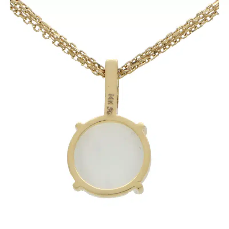 Vintage Moonstone and Diamond Pendant