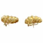 Vintage Henry Dunay Hammered Gold Earrings