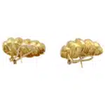 Vintage Henry Dunay Hammered Gold Earrings