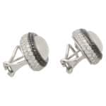 Vintage Luca Carati Quartz and Diamond Earrings