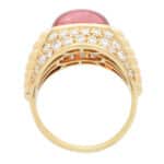Vintage Bulgari Tourmaline and Diamond Bypass Ring