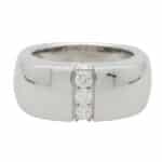 Vintage Mauboussin Paris Chunky Diamond Ring
