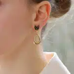 Vintage Carrera y Carrera Onyx Drop Earrings