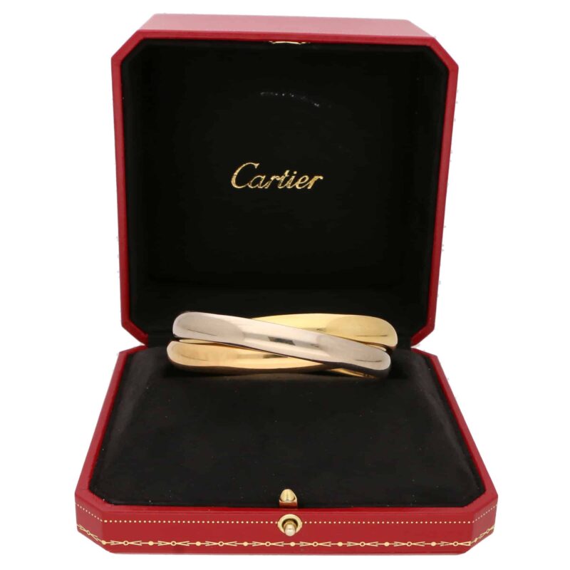 Vintage Cartier Trinity Bangle (Large Model) With Box