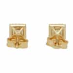 Princess Cut Diamond Halo Stud Earrings