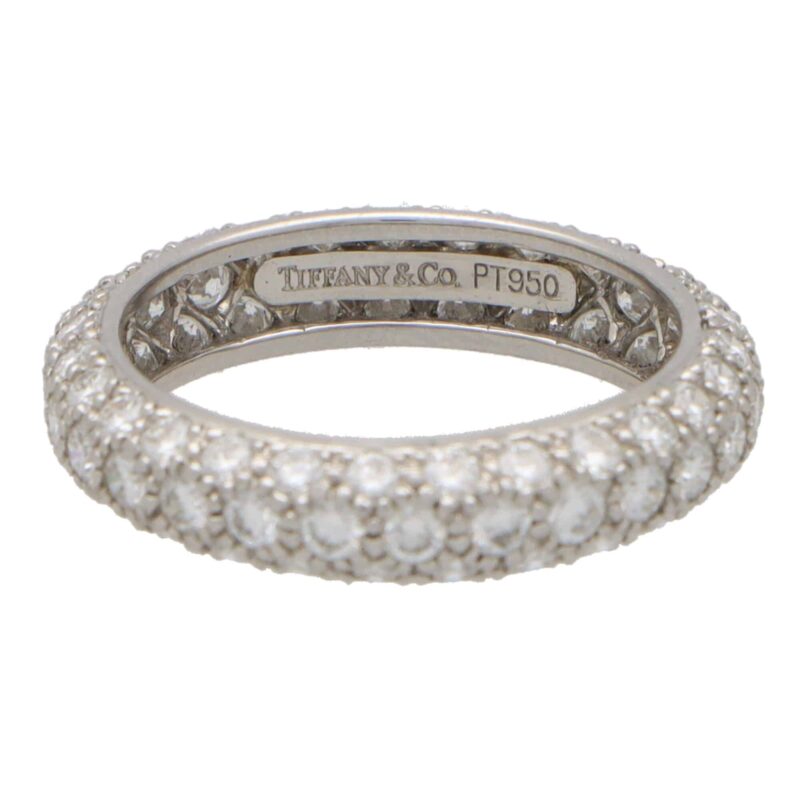 Vintage Tiffany & Co. Etoile Diamond Three-row Eternity Band