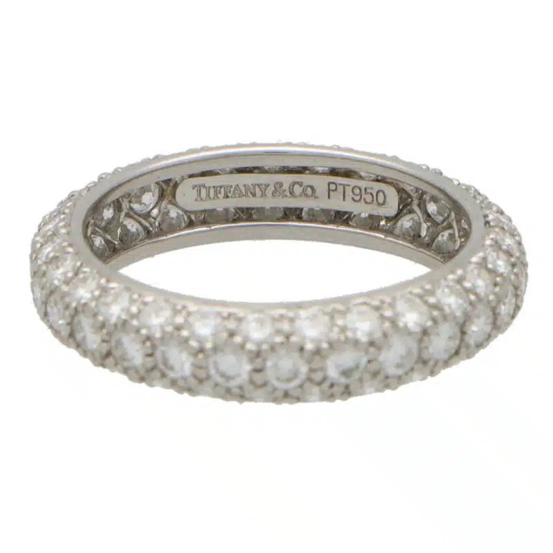 Vintage Tiffany & Co. Etoile Diamond Three-row Eternity Band