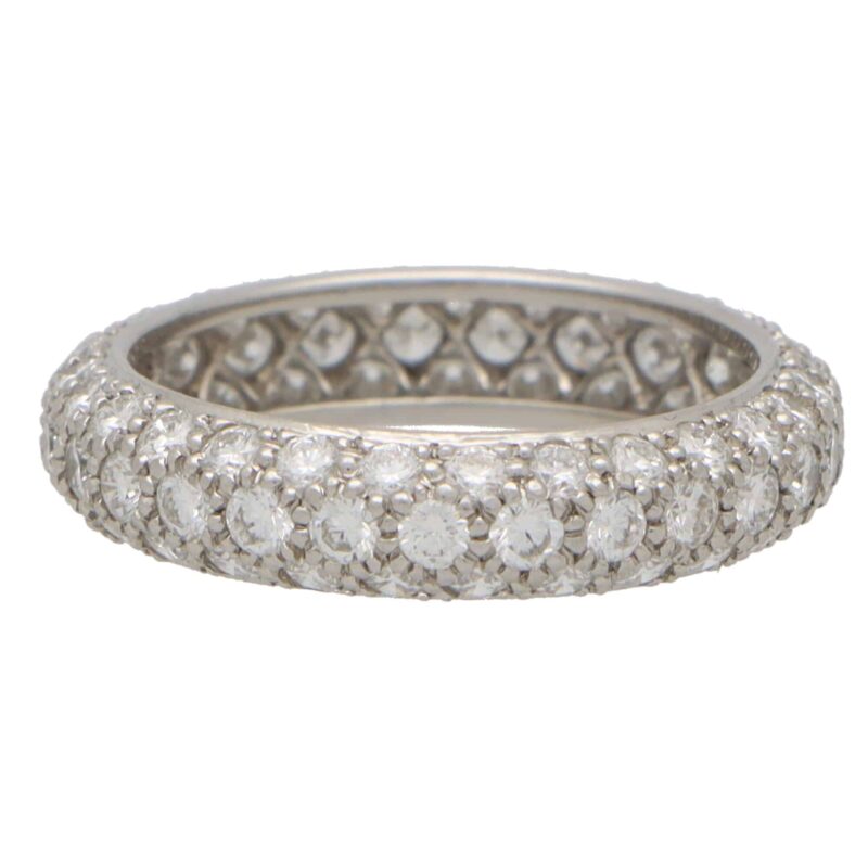 Vintage Tiffany & Co. Etoile Diamond Three-row Eternity Band