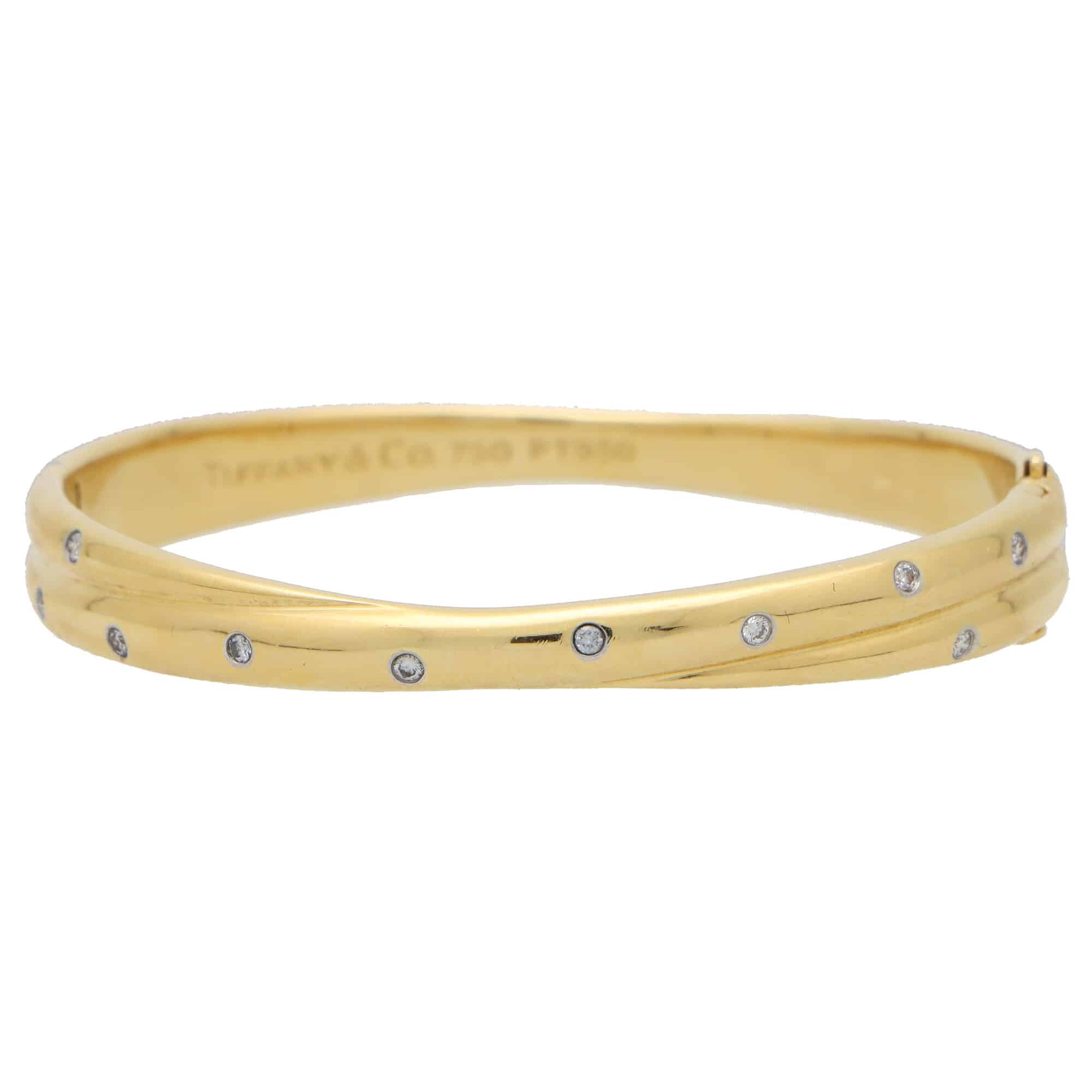 Vintage Tiffany & Co. Etoile Diamond Crossover Bangle at Susannah Lovis ...