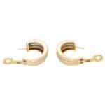 Vintage Cartier Diamond Trinity Hoop Earrings