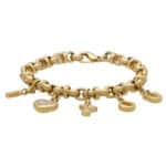 Vintage Chopard Happy Diamonds 'I Love You' Charm Bracelet