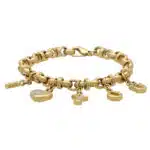 Vintage Chopard Happy Diamonds 'I Love You' Charm Bracelet