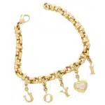 Vintage Chopard Happy Diamonds 'I Love You' Charm Bracelet