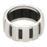 Vintage Chaumet 'Class One' Rubber and Diamond Band Ring