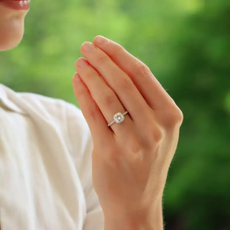 Vintage GIA Certified Harry Winston Cushion Cut Diamond Ring
