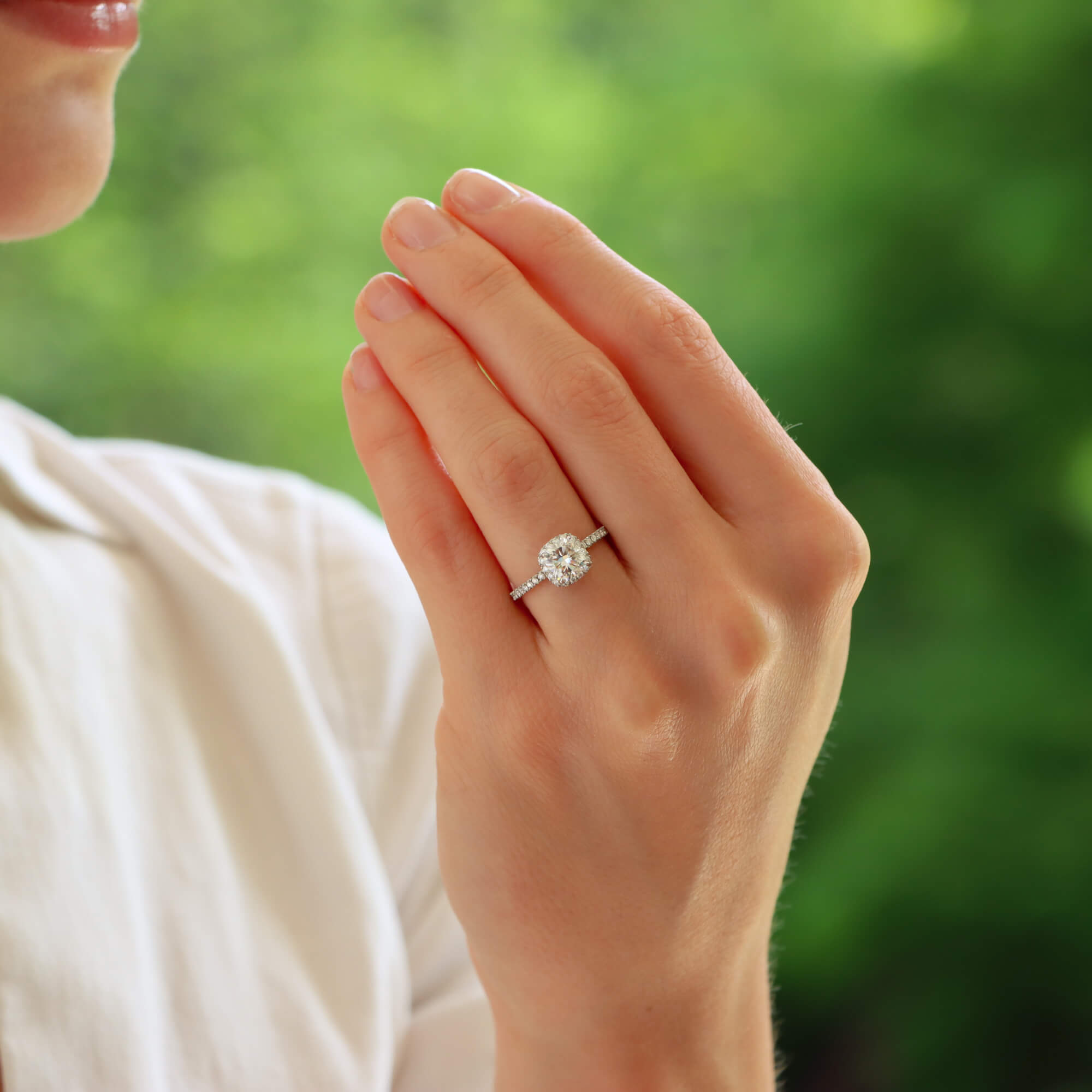 Harry winston on sale cushion cut price