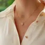 Diamond Swirl Pendant Necklace
