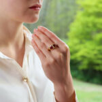 Vintage Bulgari Two Tone Pink Tourmaline Dress Ring