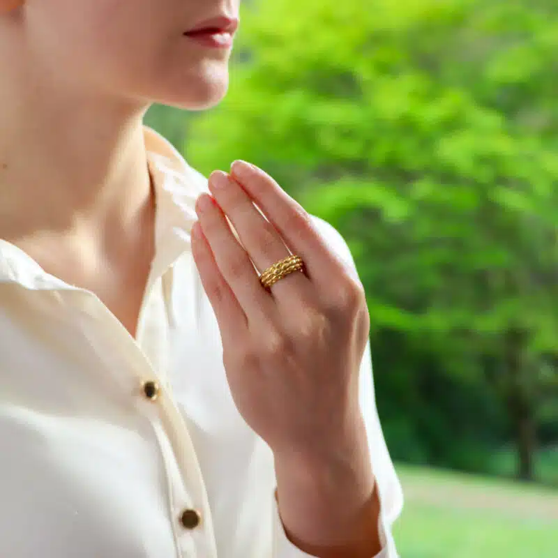 Vintage Chaumet 'Oat' Band Ring