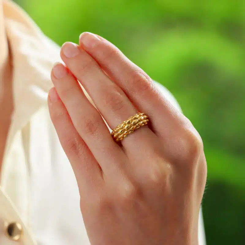 Vintage Chaumet 'Oat' Band Ring