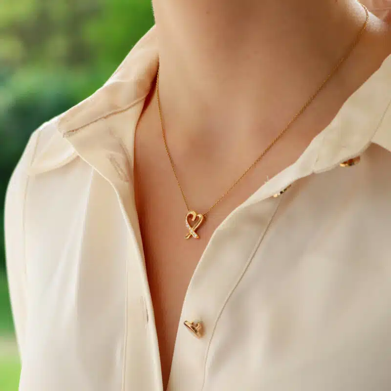 Vintage Paloma Picasso for Tiffany & Co. Loving Heart Necklace