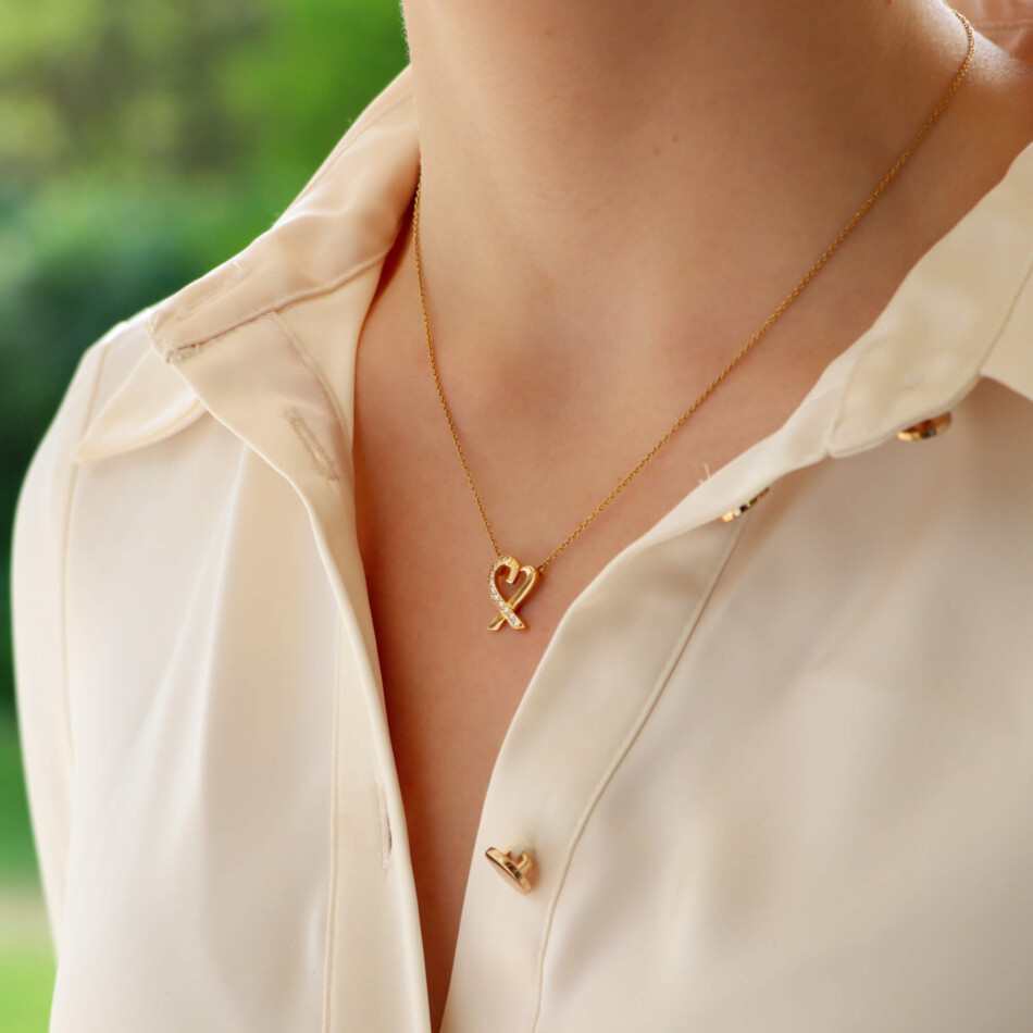 Vintage Paloma Picasso for Tiffany & Co. Loving Heart Necklace