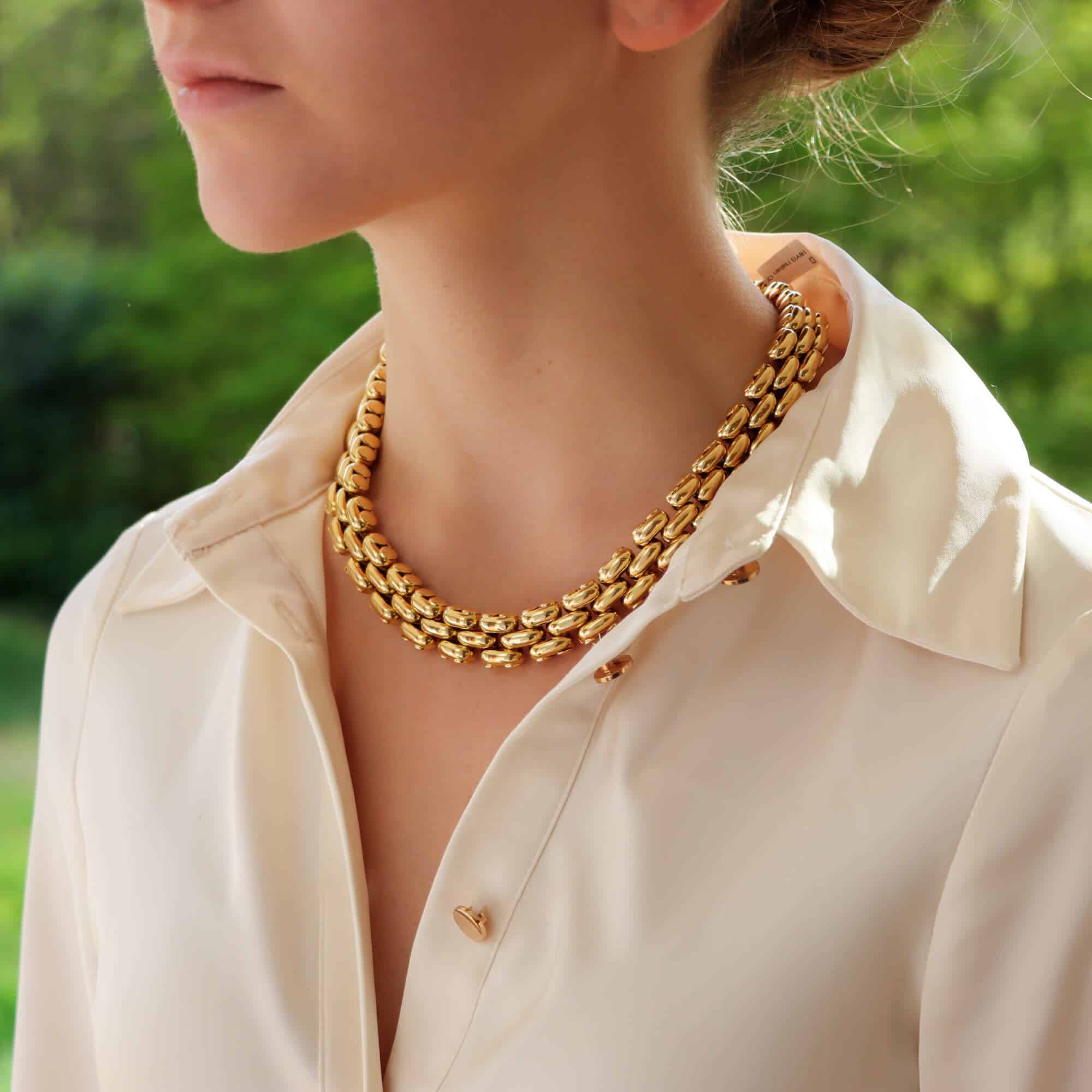 chunky chain necklace | famke