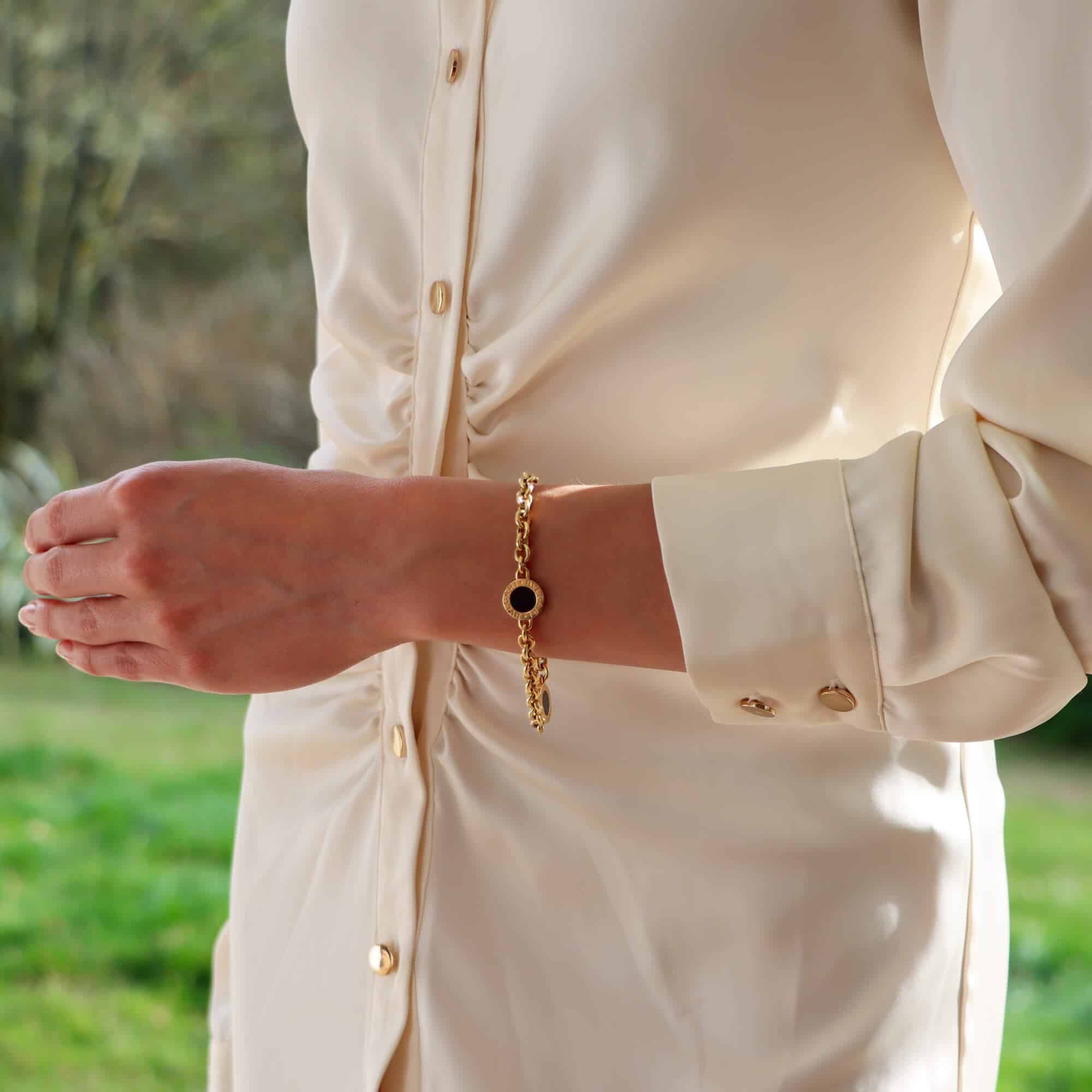 Bvlgari onyx bracelet store