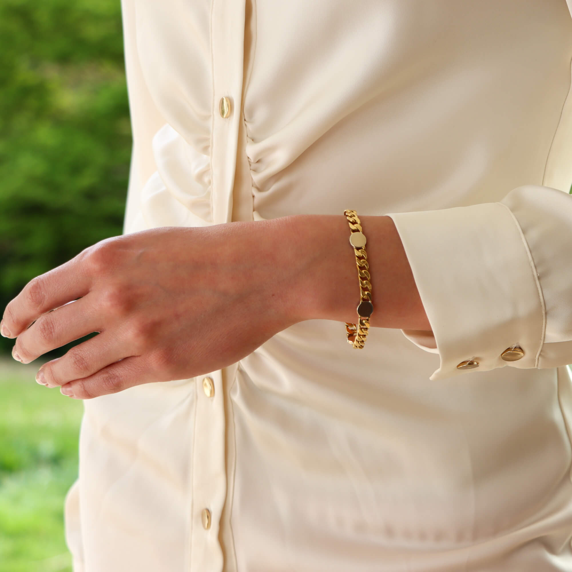 Vintage Bulgari Disc Bracelet at Susannah Lovis Jewellers