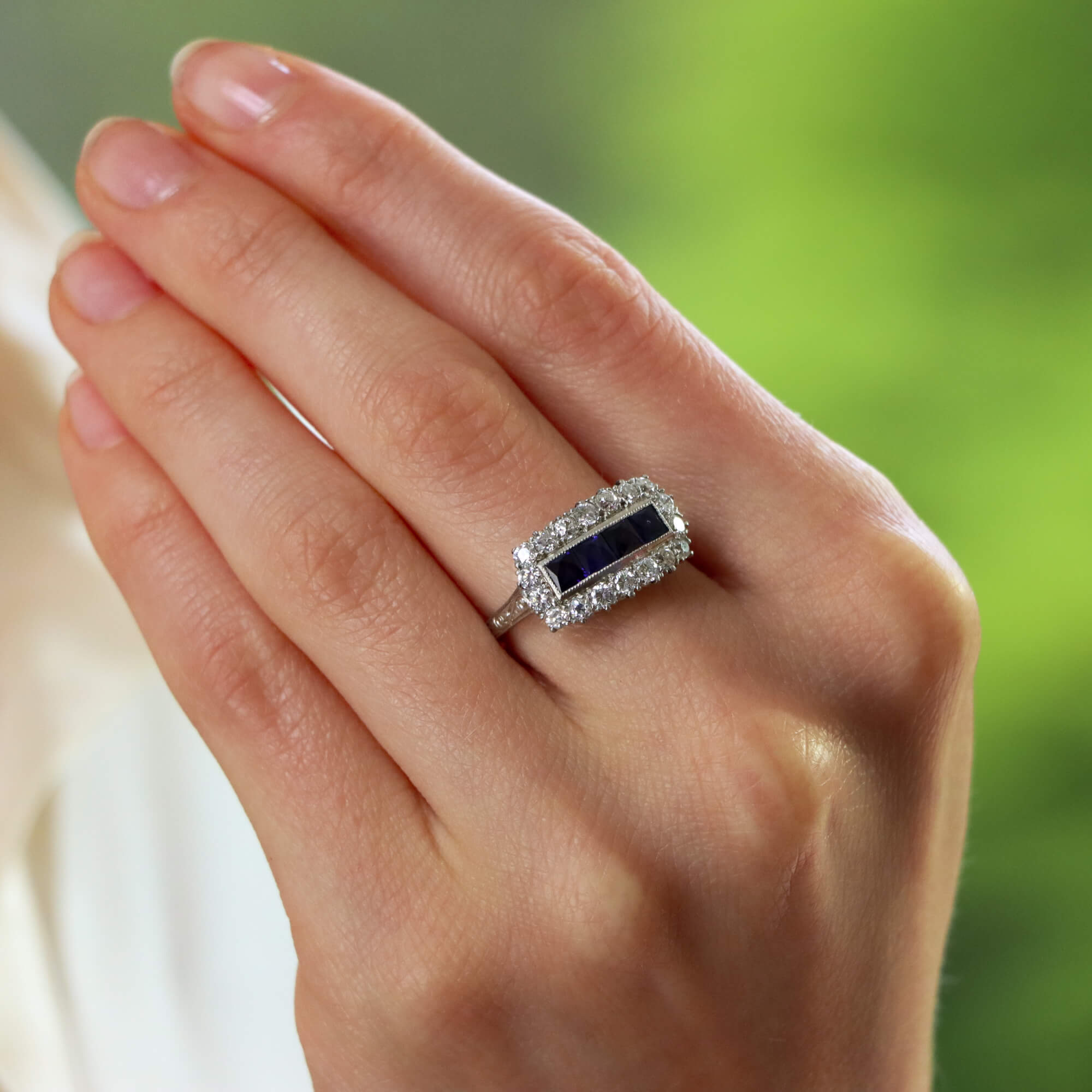 Art deco panel best sale ring