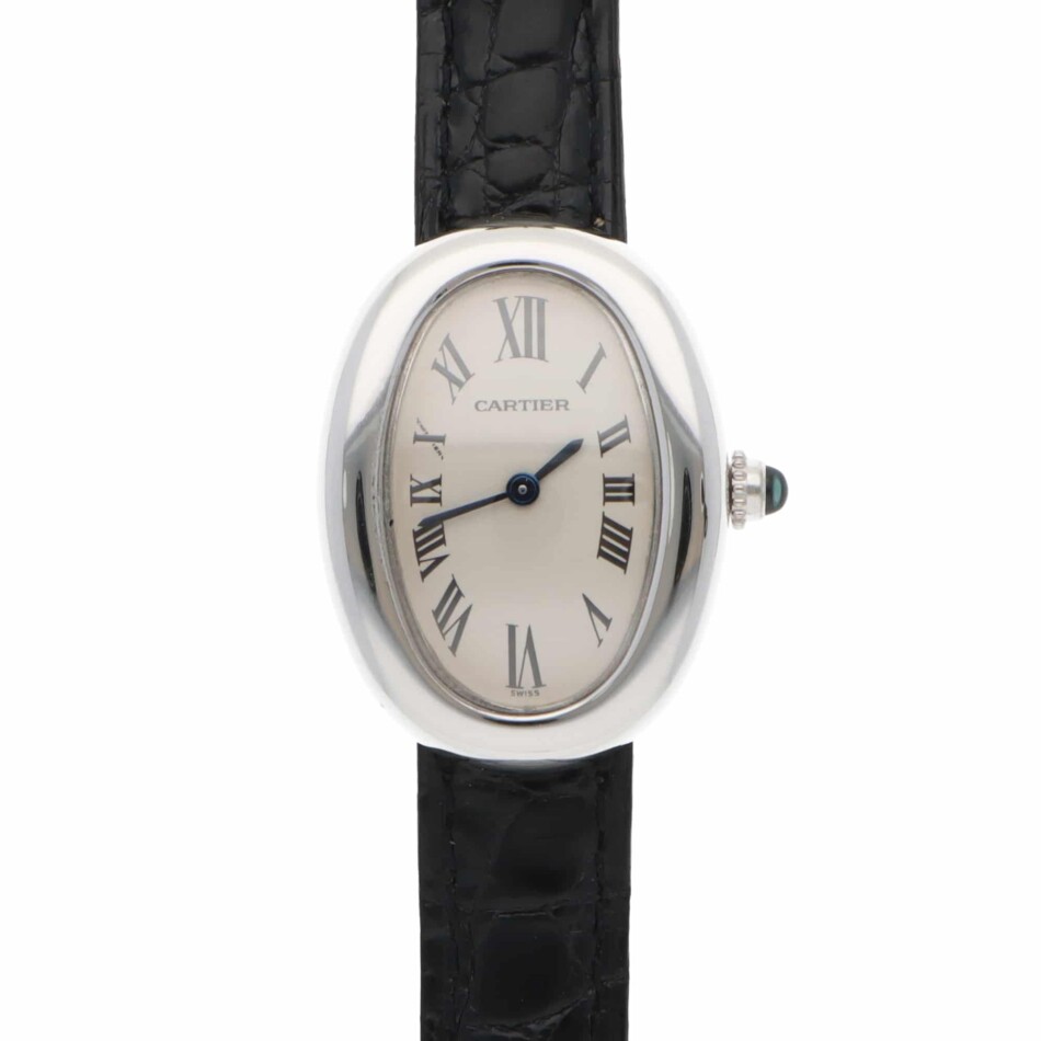 Vintage Cartier Baignoire White Gold Watch