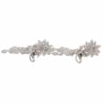 Floral Marquise and Asscher Cut Diamond Drop Earrings