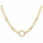 Vintage Hermès Diamond Infinity Circle Necklace