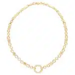 Vintage Hermès Diamond Infinity Circle Necklace