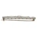 Art Deco Old Mine Cut Diamond Swirl Brooch