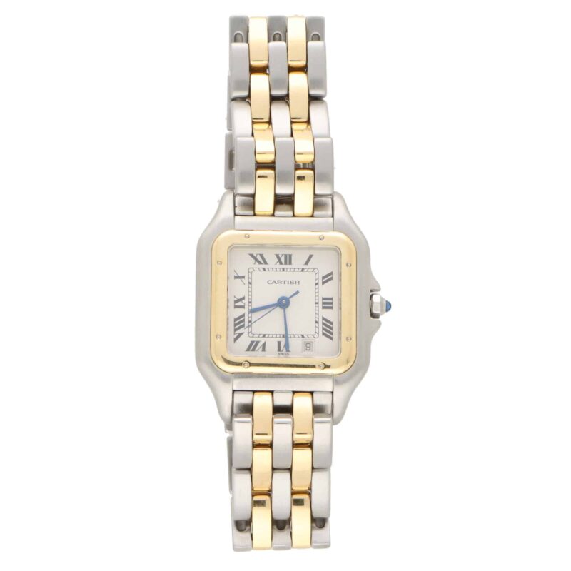 Vintage Cartier Panthere Yellow Gold and Stainless Steel Watch