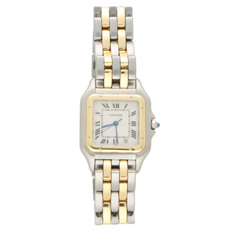 Vintage Cartier Panthere Yellow Gold and Stainless Steel Watch